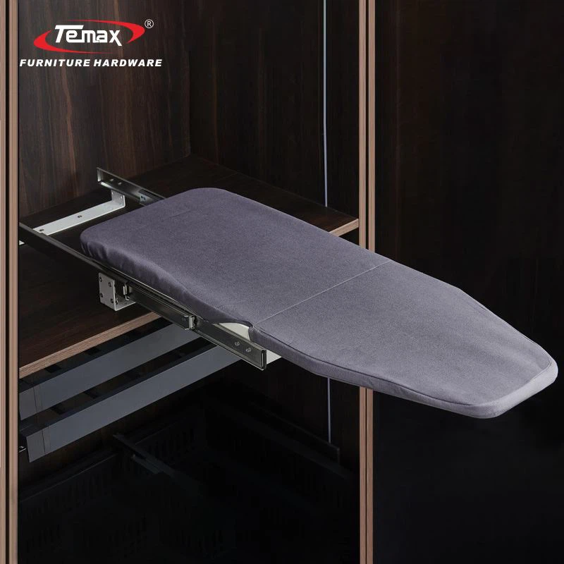 Temax uittrekbare opvouwbare strijkplank Garderobebeslag W-A024